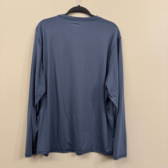 Hang Ten Men's Long Sleeve Sun Tee Shirt, Blue | Size Large - Picture 4 of 4